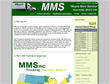 Tablet Screenshot of mmstrucking.com